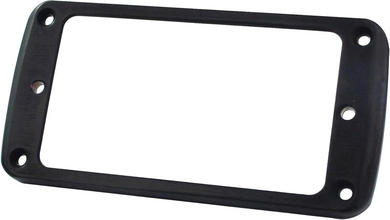 guyker Metal Flat Humbucker Cover, Pickup Mounting Ring Set - Bridge Neck Pickups Frame Replacement Part for Electric Guitar or Precision Bass(2PCS, PR005 black) - Image 3
